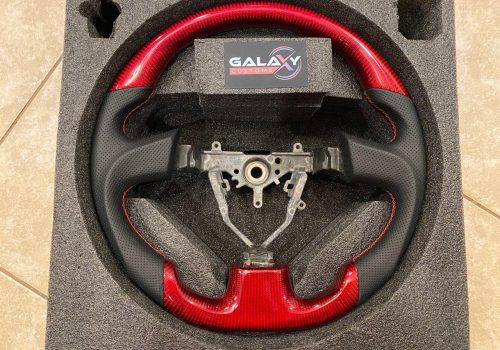 Galaxy Customs - Subaru STi - Red Carbon Fiber and Leather