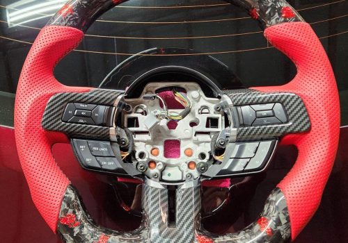 Galaxy Customs - Custom OEM Steering Wheel - Ford Mustang - Forged Carbon - Forged Lava
