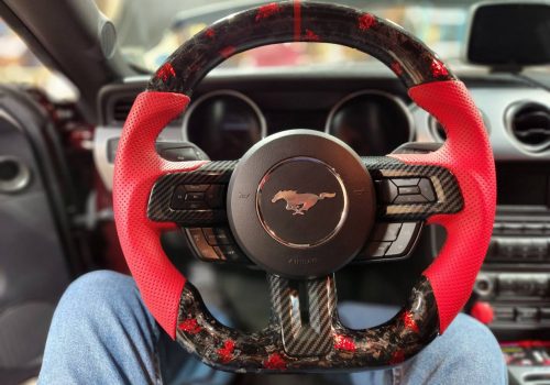 Galaxy Customs - Custom OEM Steering Wheel - Ford Mustang - Forged Carbon - Forged Lava